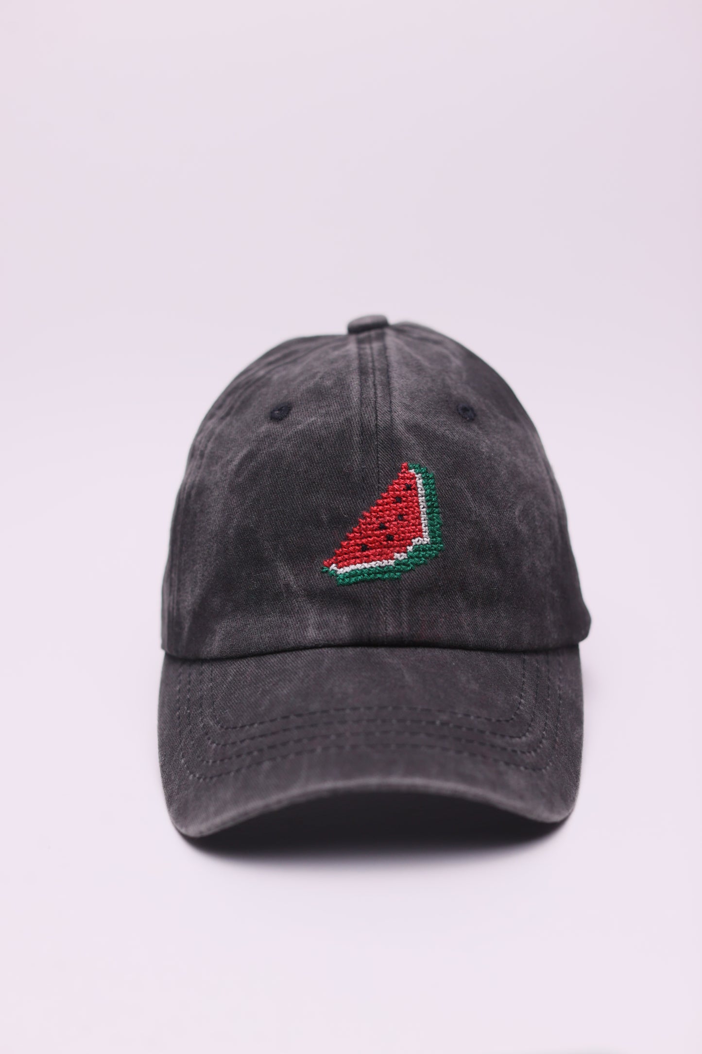 Watermelon hand-embroidered cap