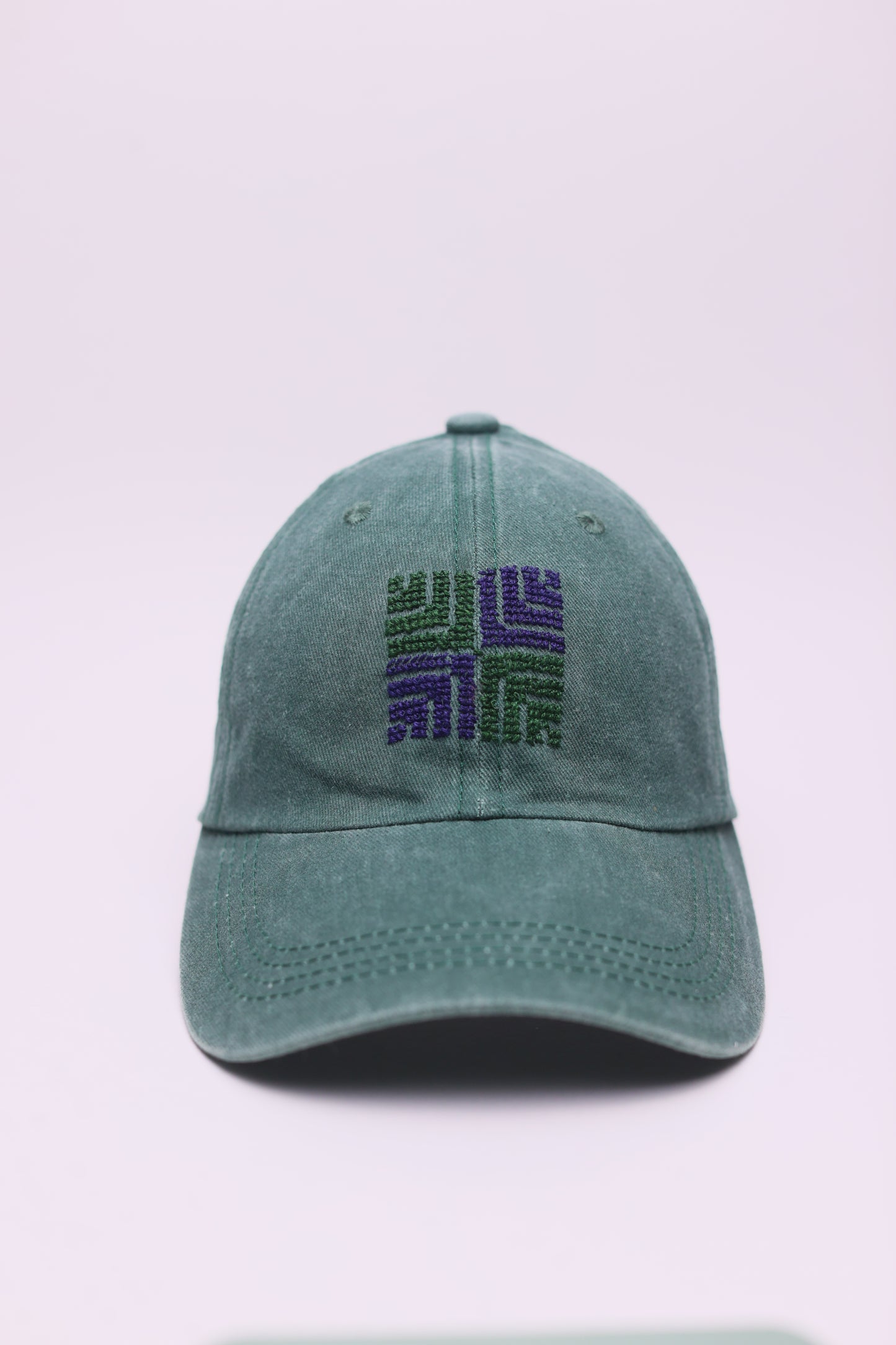 Square feather hand embroidered cap