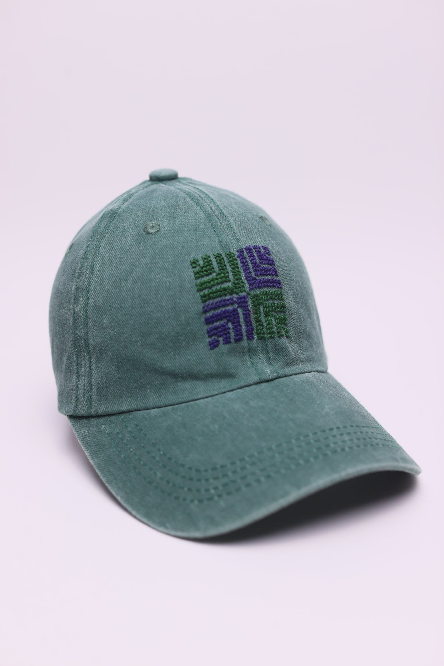 Square feather hand embroidered cap