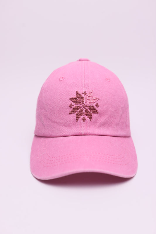 Odd one star hand embroidered cap