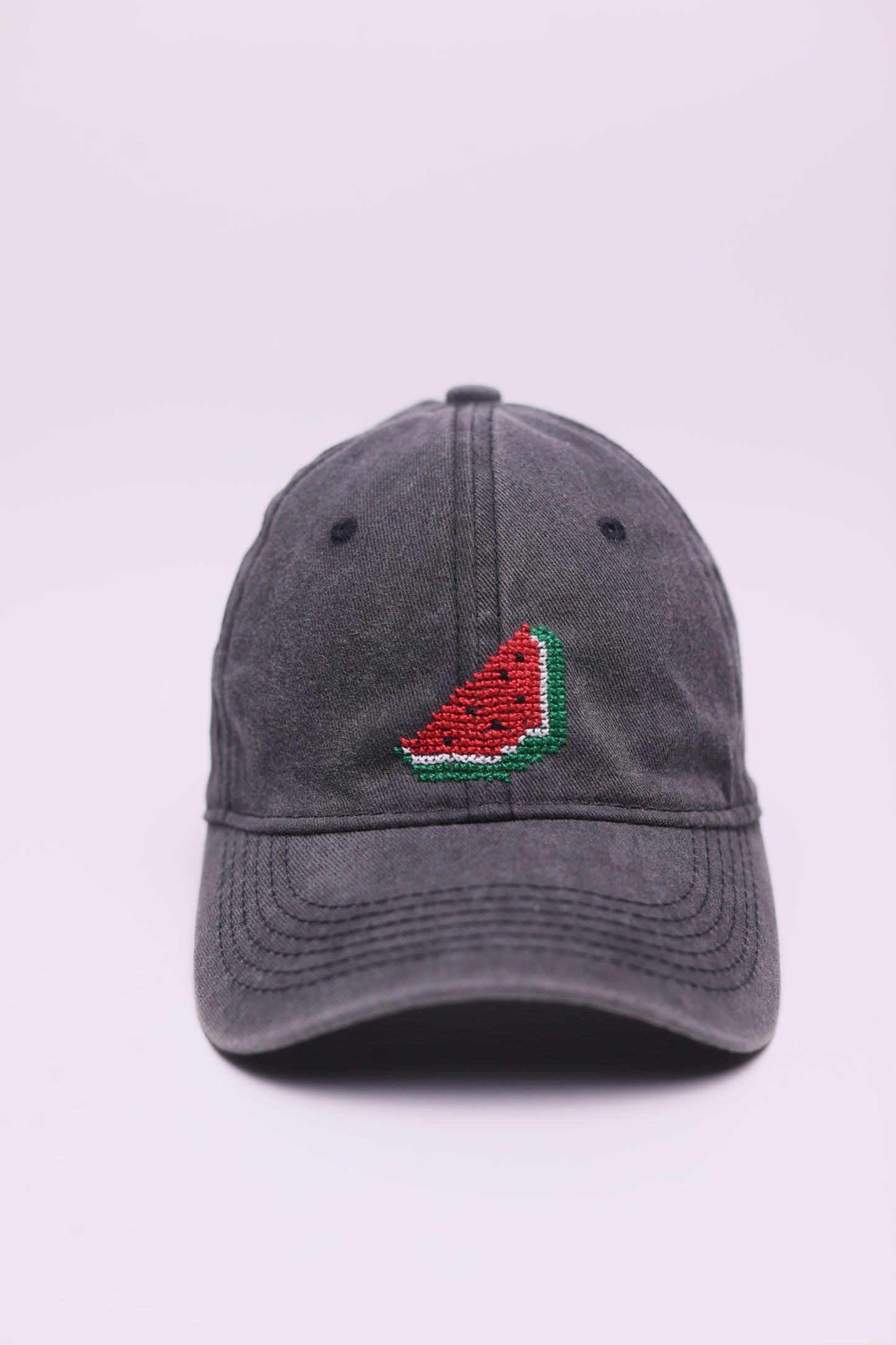 Watermelon hand-embroidered cap