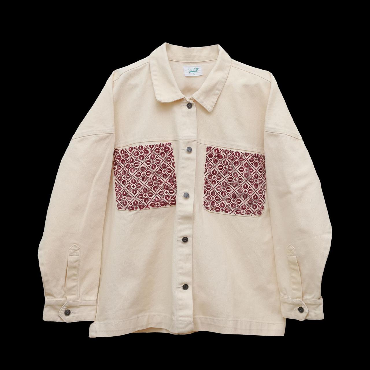 Halimeh off white denim jacket