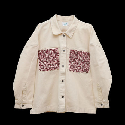 Halimeh off white denim jacket