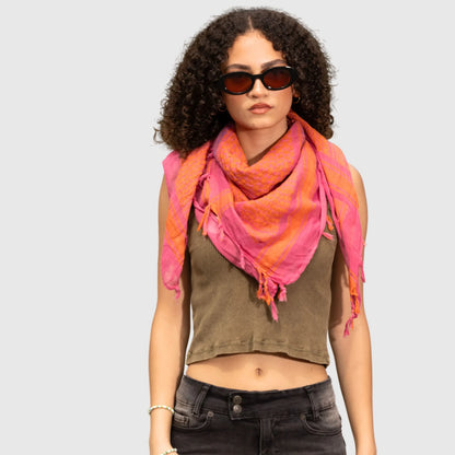 SEP MARY COTTON KEFFIYEH- PINK