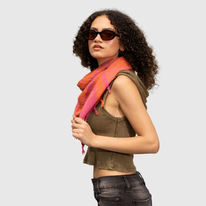 SEP MARY COTTON KEFFIYEH- PINK