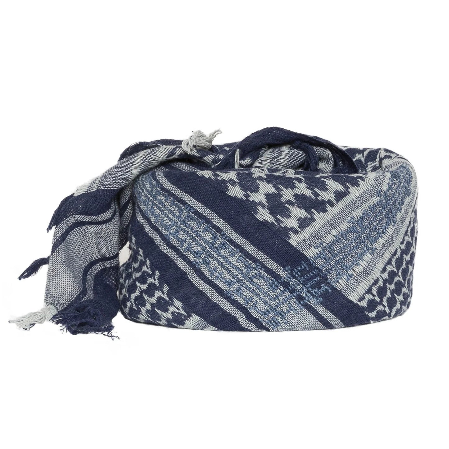 SEP MARY COTTON KEFFIYEH- BLUE