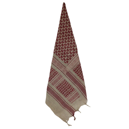 SEP MARY COTTON KEFFIYEH- BURGUNDY