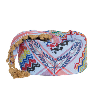 MULTICOLOR KEFFIYEH- BLUE