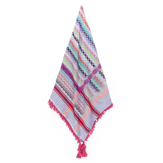 SEP MULTICOLOR COTTON KEFFIYEH- BLUE
