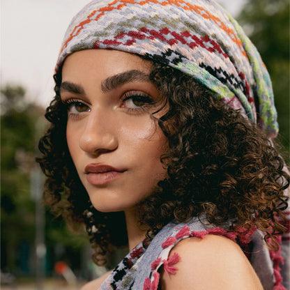 SEP MULTICOLOR COTTON KEFFIYEH- BLUE