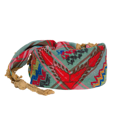SEP MULTICOLOR KEFFIYEH- GREEN