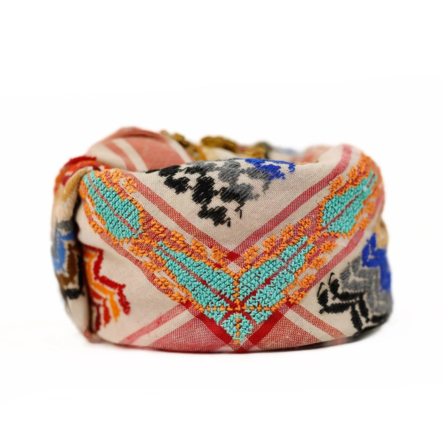 SEP MULTICOLOR KEFFIYEH- BEIGE