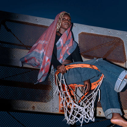 SEP THALIA KEFFIYEH- BLUE & RED